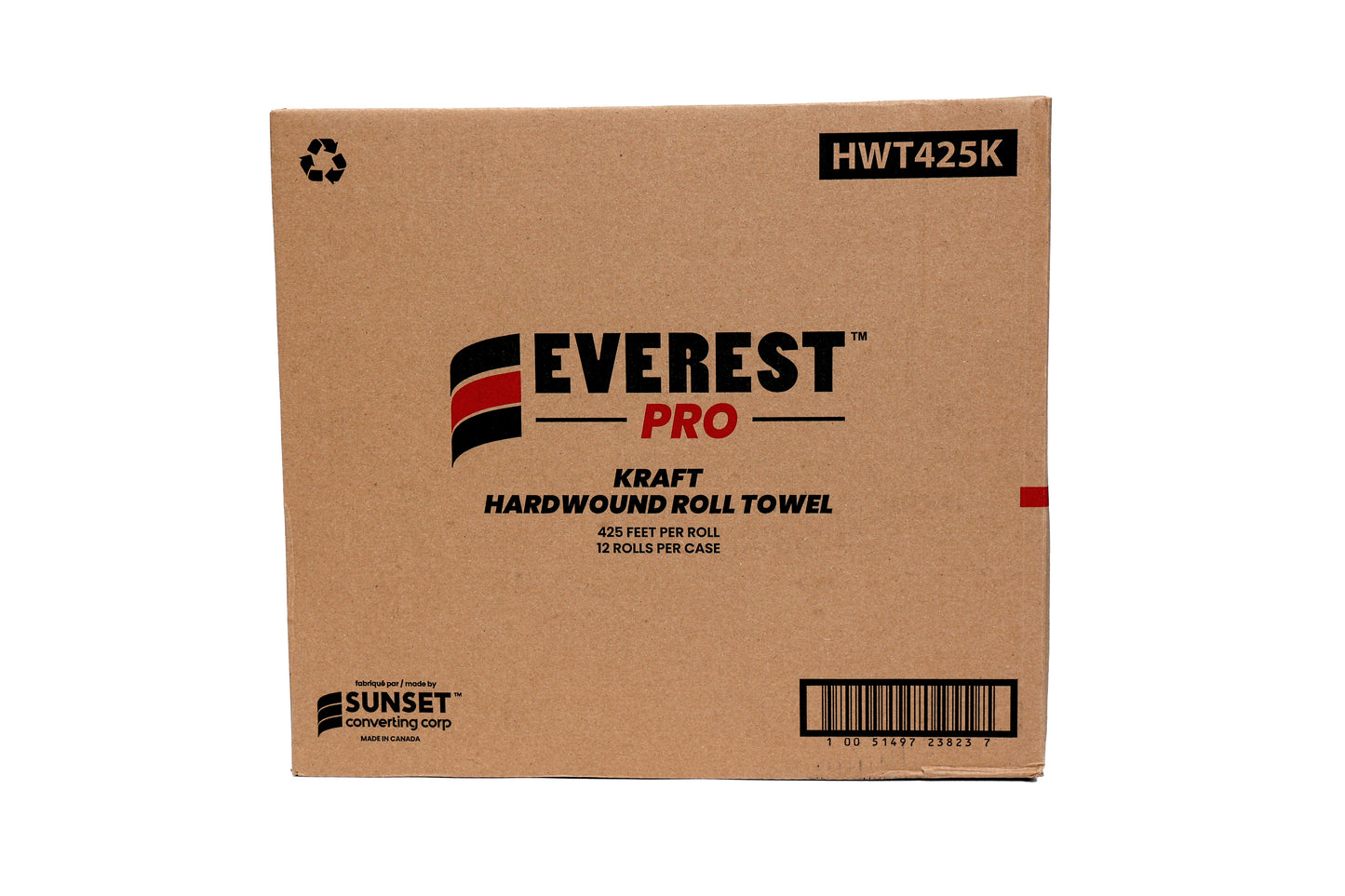 HWT425K - Everest Pro - Kraft Hardwound Roll Towel - 425 Feet Per Roll