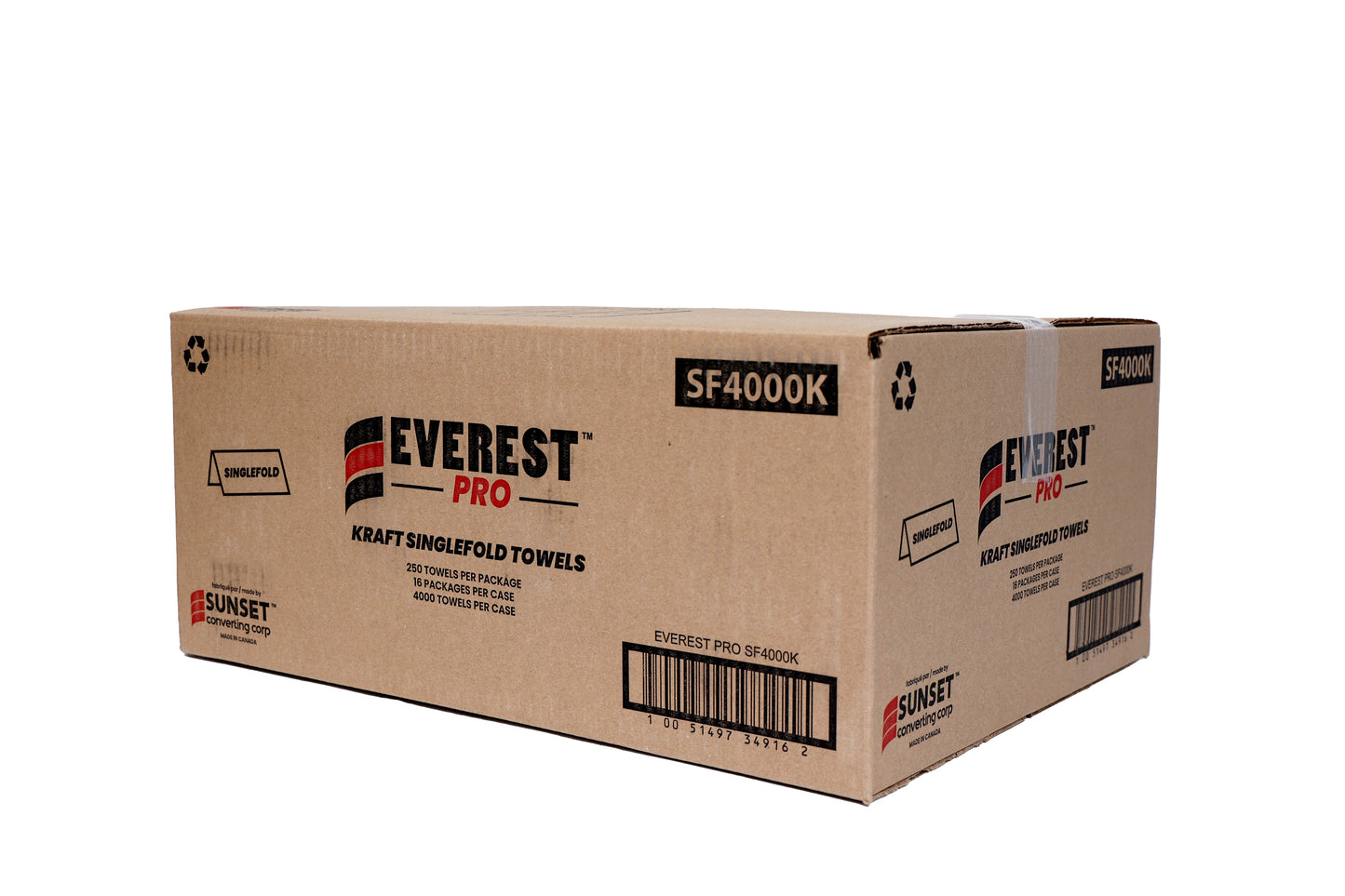 SF4000K - Everest Pro - Kraft Singlefold Towels