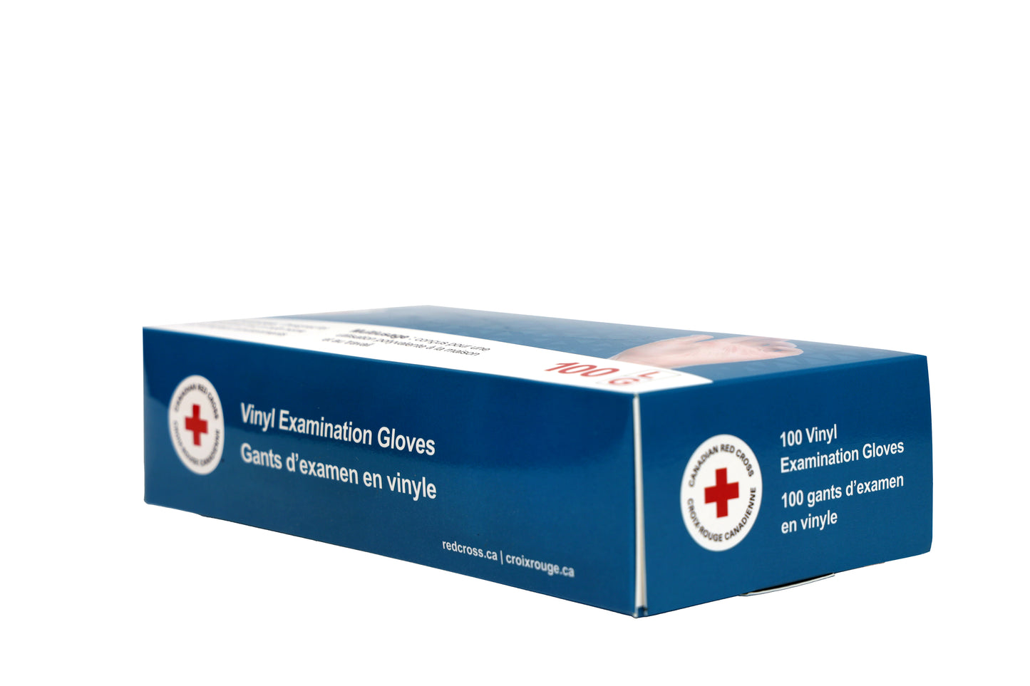 Vinyl Examination Gloves - 100 Gloves / Box - Large