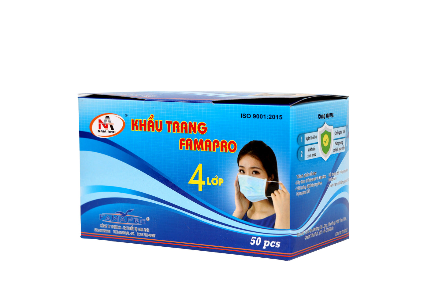 Nam Anh 4 Ply Disposable Mask - 50 pcs/Box